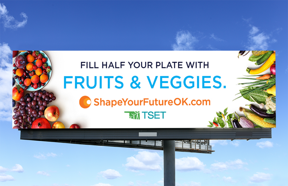 Fill half your plate with fruits and veggies