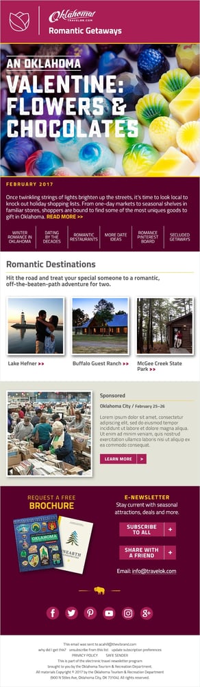Romantic Getaway Newsletter