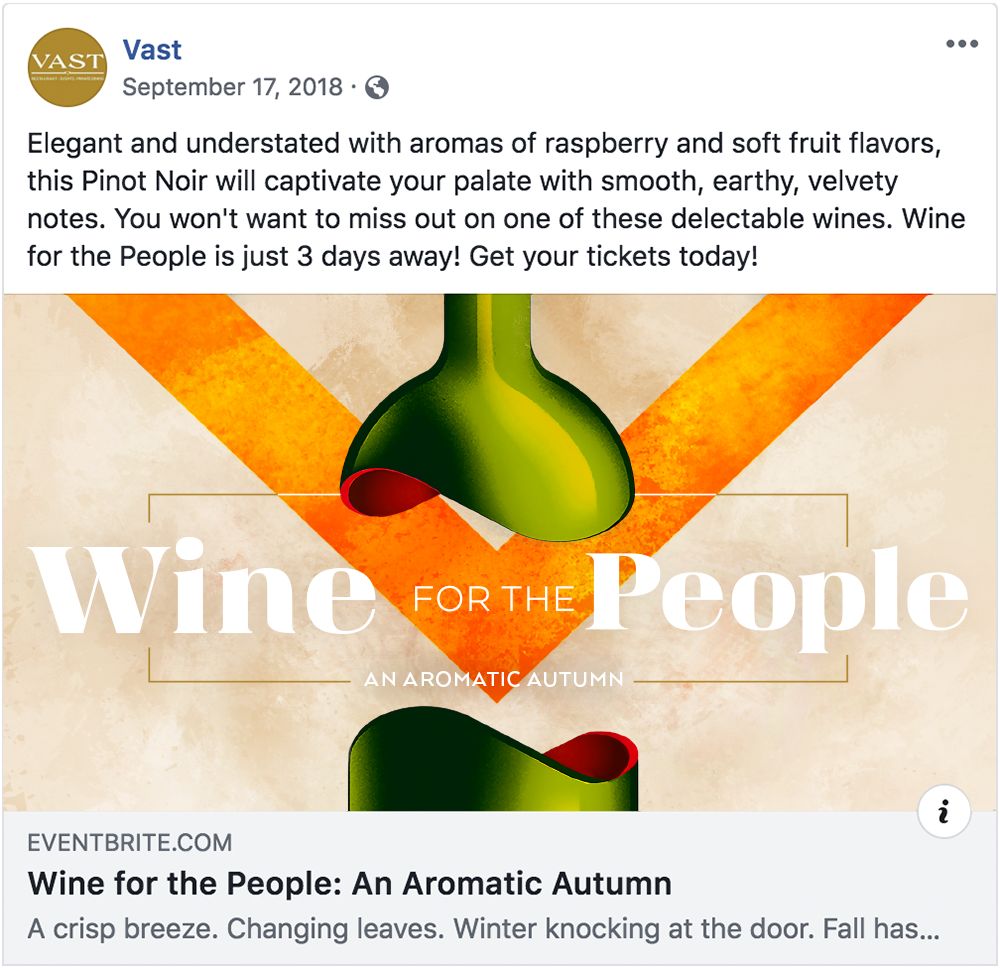 Wine for the People - Facebook Post