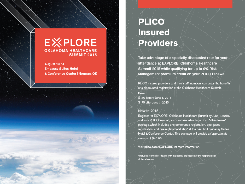 Our work for PLICO: Information about the 2015 Oklahoma Healthcare Summit