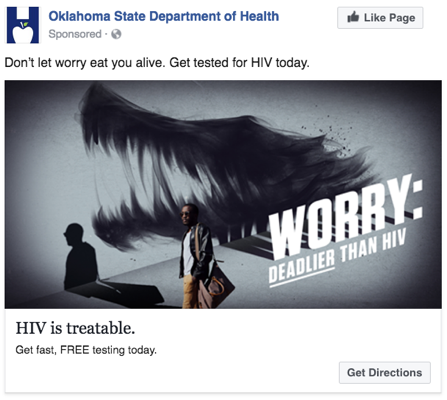 Facebook Click Ad  - Worry