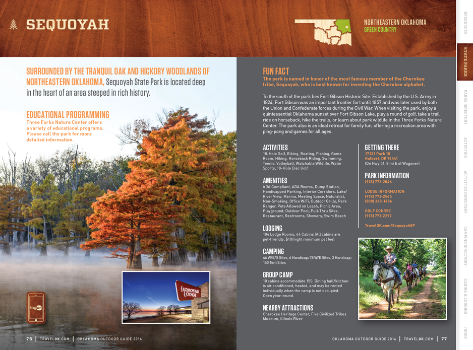 Oklahoma Tourism and Recreation Department Outdoor Guide