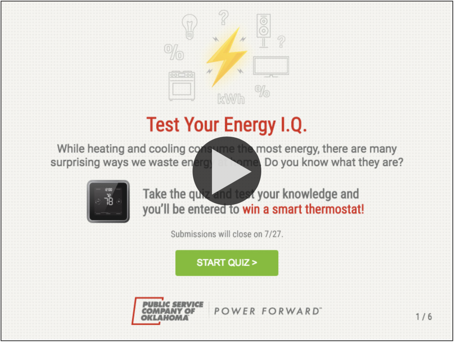 Snapapp Energy IQ Test
